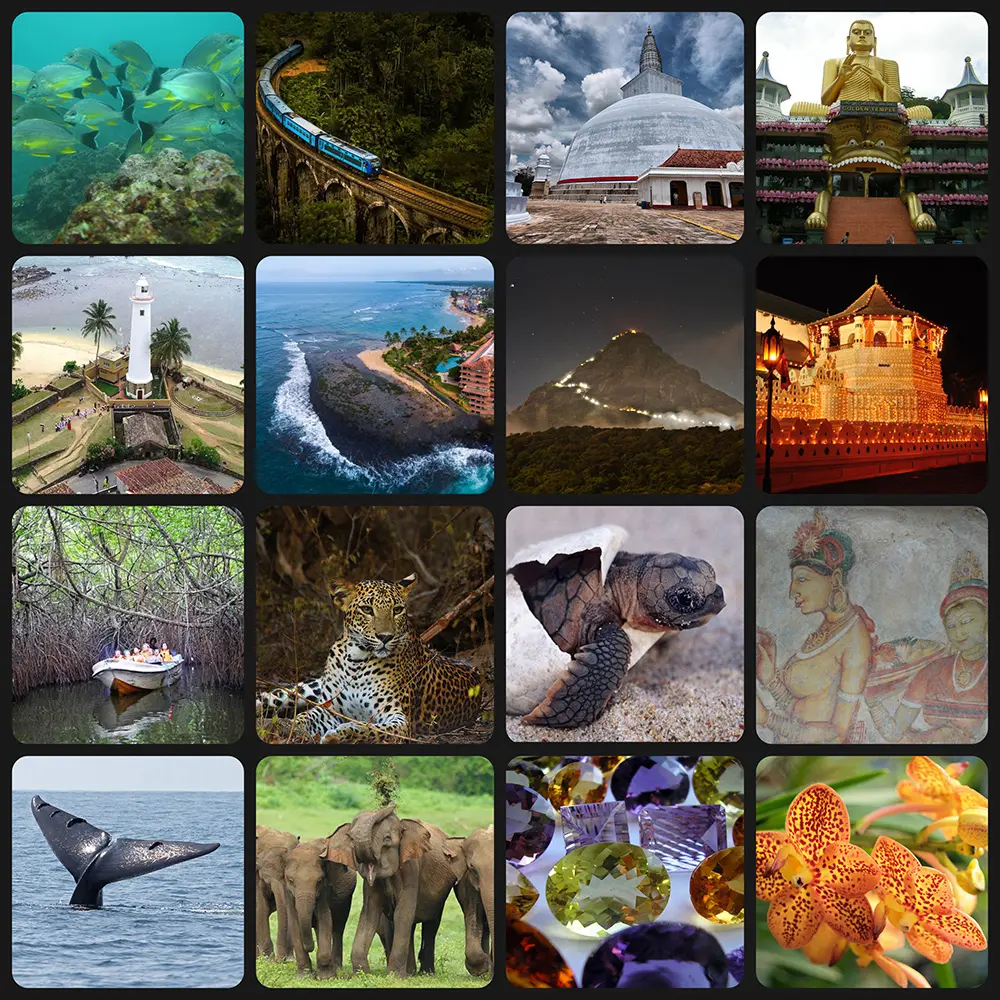 Sri lanka destinations